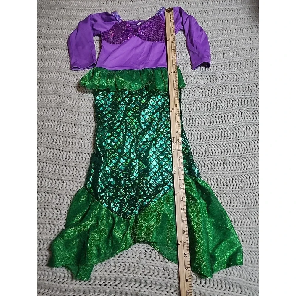 Little Mermaid Costume Dress Aerial Girl XS (2) Dress Up HALLOWEEN DISNEY VACA